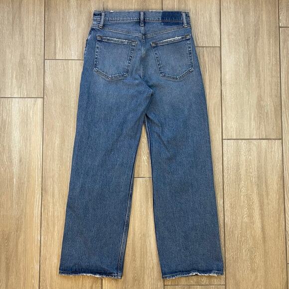 Abercrombie & Fitch 90s Relaxed High Rise Jeans Size 29 Short Blue Women’s Denim - Picture 2 of 10